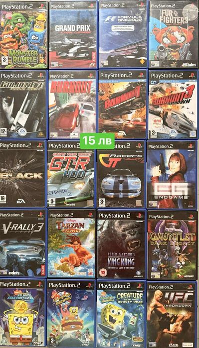 Playstation 2 игри над 100 / Sponge Bob / Hitman/ Prince of Persia