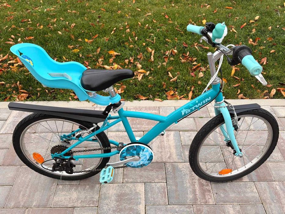 Bicicletă BTWIN Original 120 20" Decathlon copii 6-9 ani + accesorii