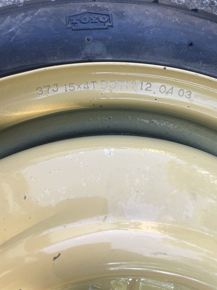 Резервна гума (Патерица) от Mazda-37J 15x4T Toyo 115/70D15 - 15”/R15