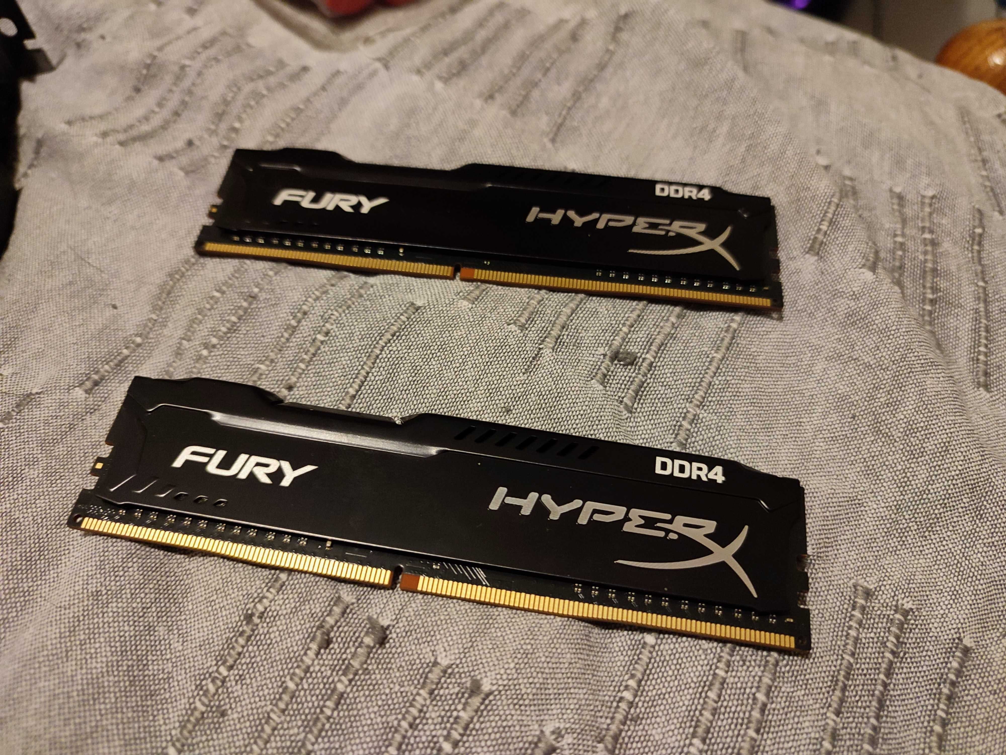 RAM Памет Kingston 8GB 2400MHz DDR4 CL15 DIMM HyperX FURY Black