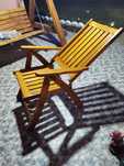 Scaune pliante sezlong lemn masiv gradina, plaja,