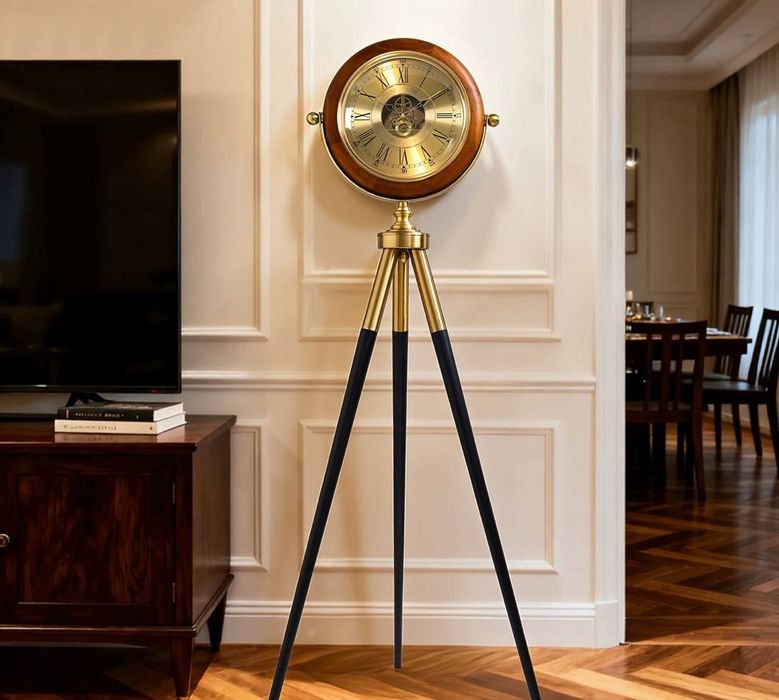 Напольные  часы из дерева швейцарских качественные  для офиса