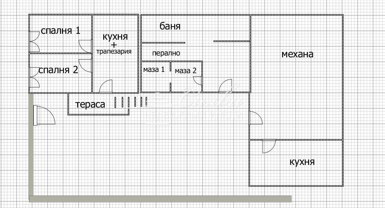 Самостоятелна ТУХЛЕНА къща  със ЗП 61 кв.м. - с.Ивански!