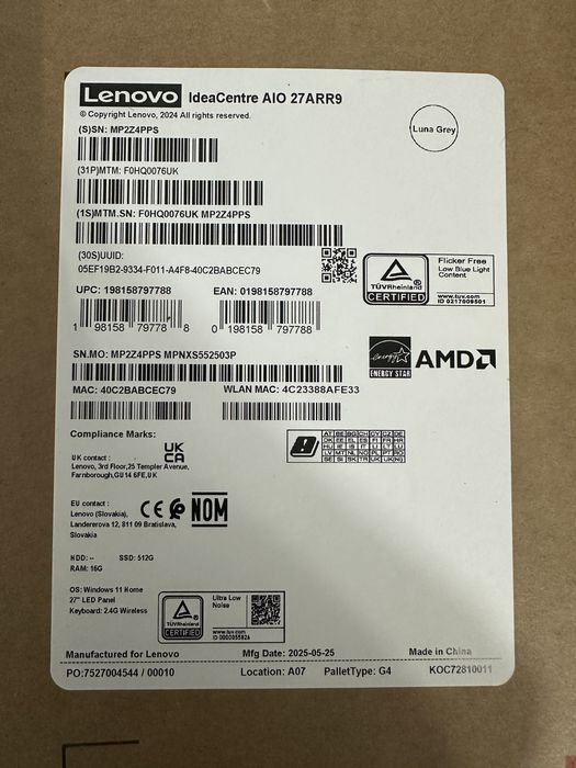 Lenovo IdeaCentre AIO 27ARR9