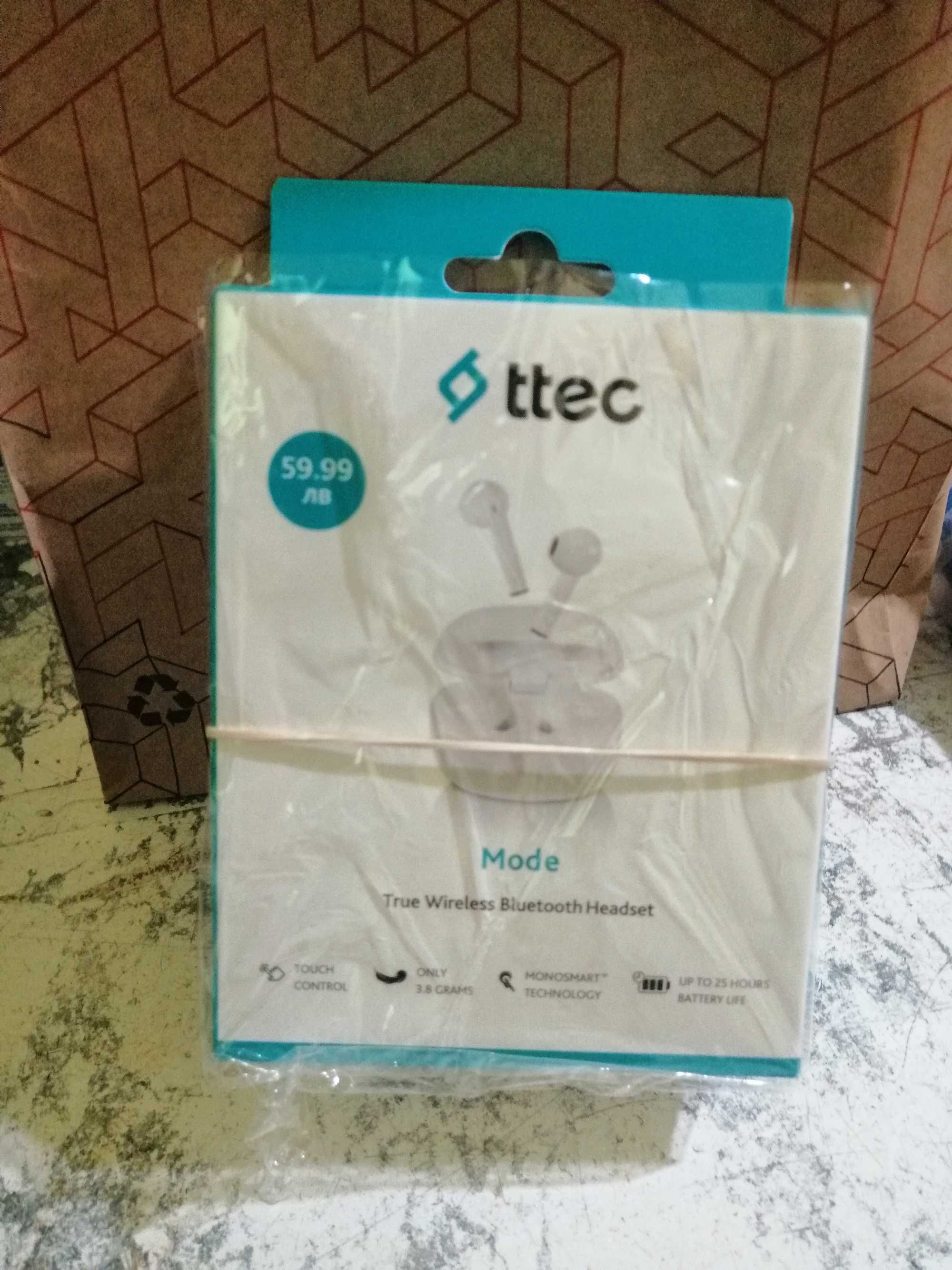 Слушалки bluetooth ttec нови