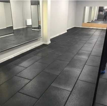 Фитнес Настилка Плоча 100×50×1.5 см, Гумени Настилки, Подова Настилка
