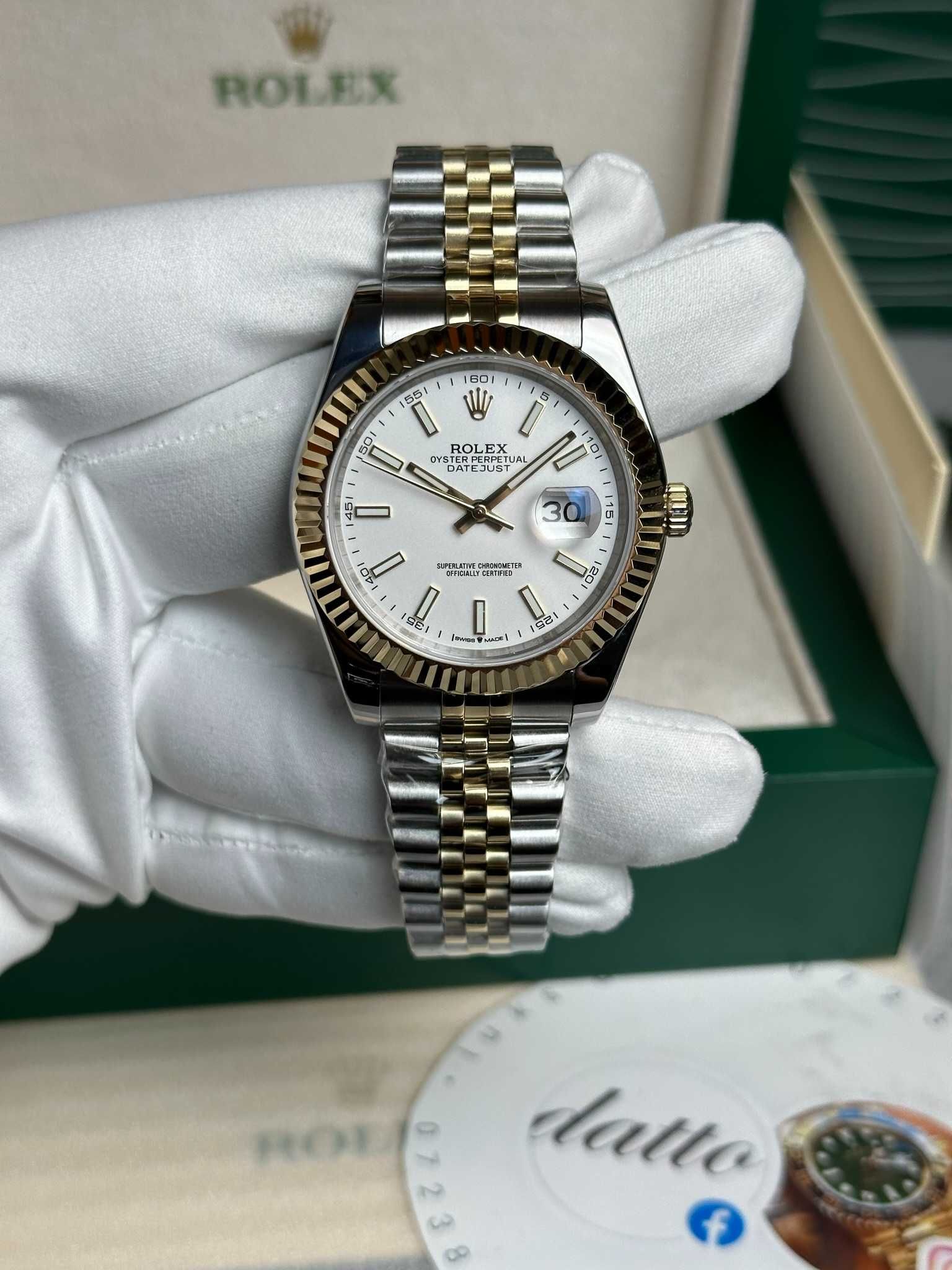 Rolex Datejust 41  Gold/Steel White Dial  Jubilee Bracelet 126333