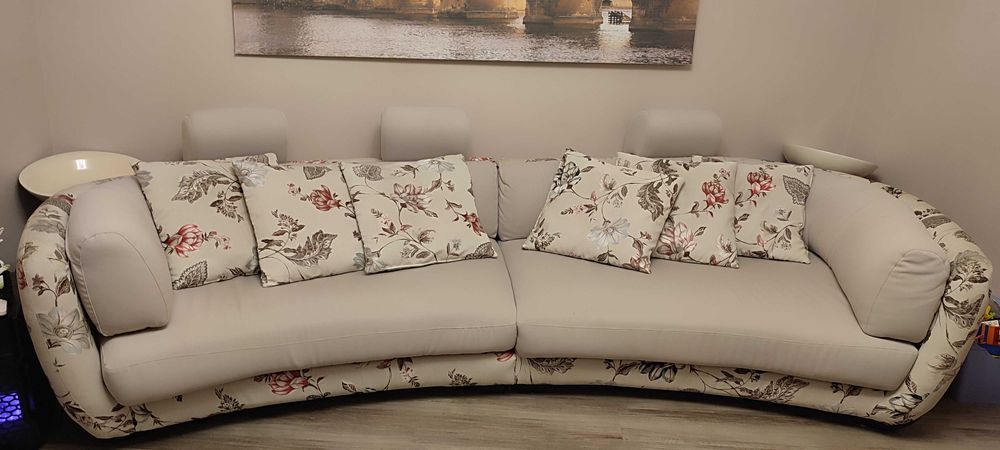 Canapea Havana 5 locuri cu 1 șezlong - mobilă Dalin