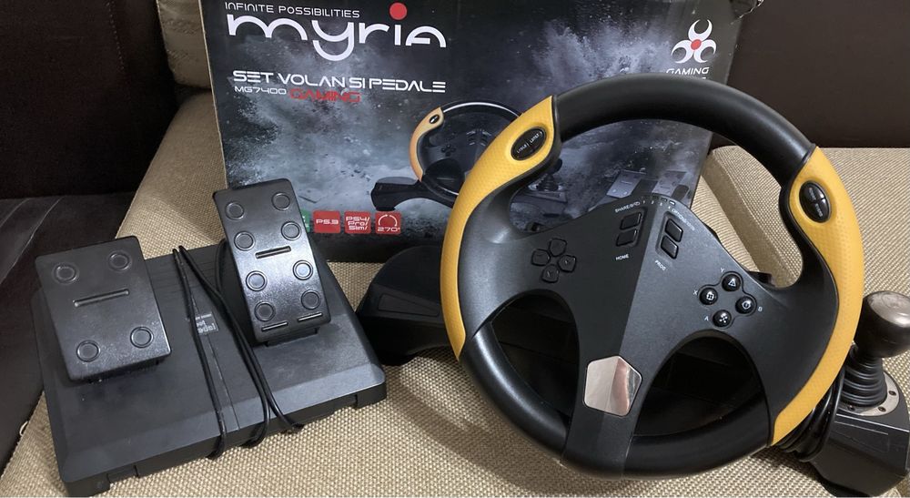Set volan si pedale Myria MG7400 Gaming