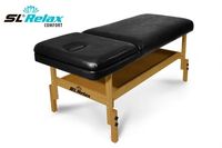 Массажный стол стационарный Comfort SLR (черный/синий/корич.)