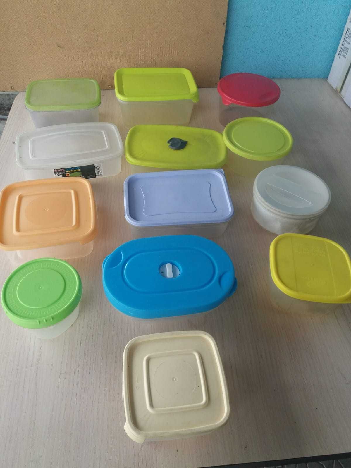 пластиковая одноразовая посуда, ланчбоксы, емкости
