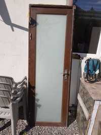 Алуминиева врата за баня размери висока 1,90 широка 62 см пълен компле