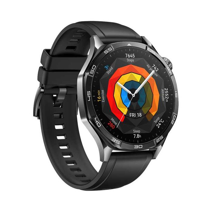 Smart watch HUAWEI WATCH GT 5 Black Fluoroelastomer Strap 46 MM