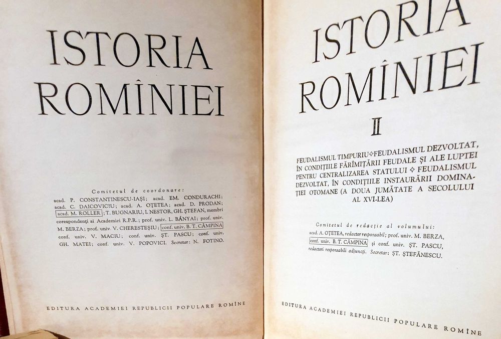 Istoria Romaniei 4 volume