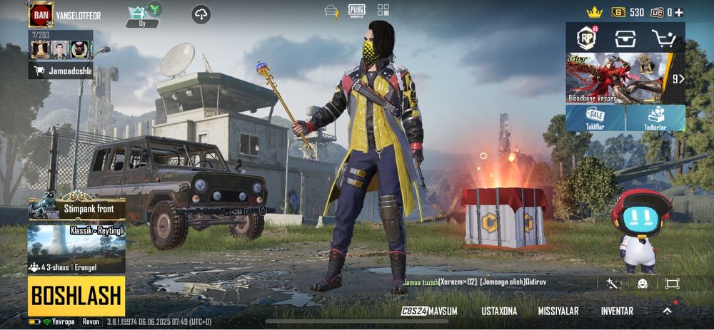 Pubg akaunt sotiladi