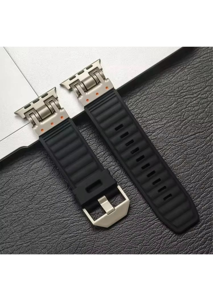Curea Soft Titan Compatibila Ceas Apple Watch Husa Folie Silicon