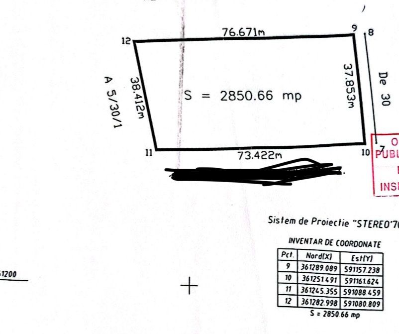 Teren de vanzare intravilan Ciolpani, 2850mp, 27.000 euro