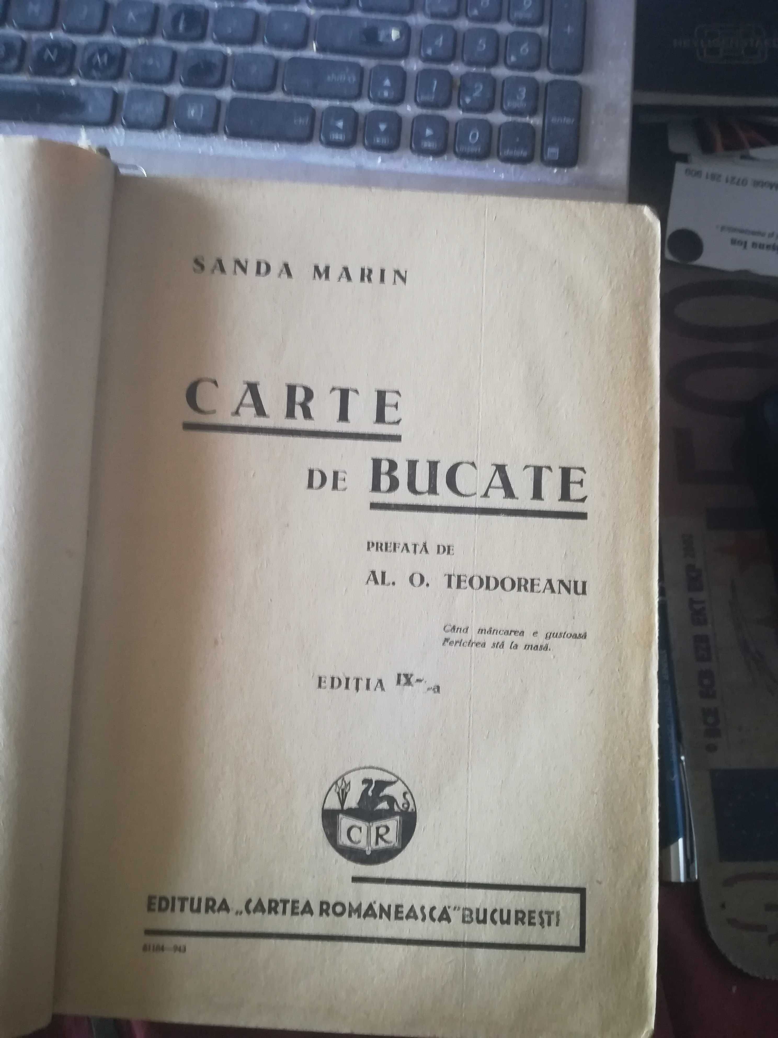 Carte de bucate-S. Marin, 1943,  523 pagini