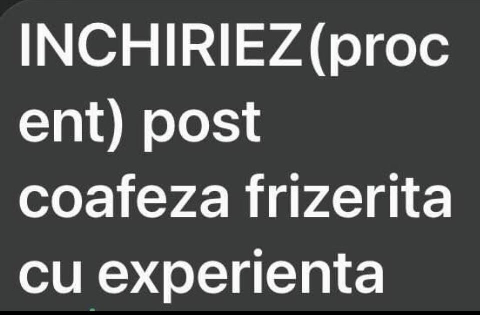 Închiriez post frizerie coafura