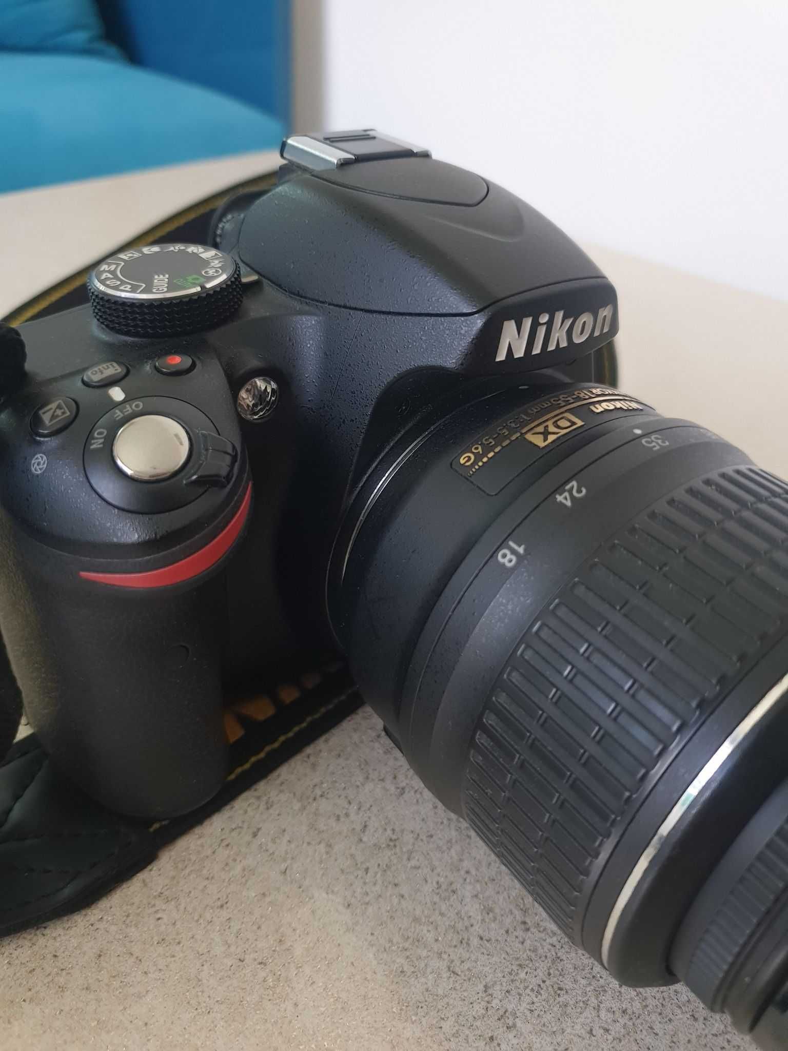 Фотоапарат Nikon D3200 + допълнително аксесоари