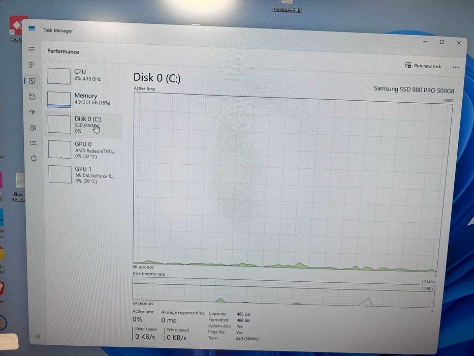 Hope Amanet P10/Unitate Gaming Amd Ryzen 9,7900x,RTX 4070,32GB,500 SSD