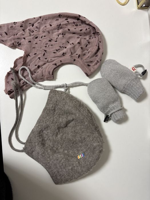 Балаклава, шапка и ръкавици 100% мерино вълна