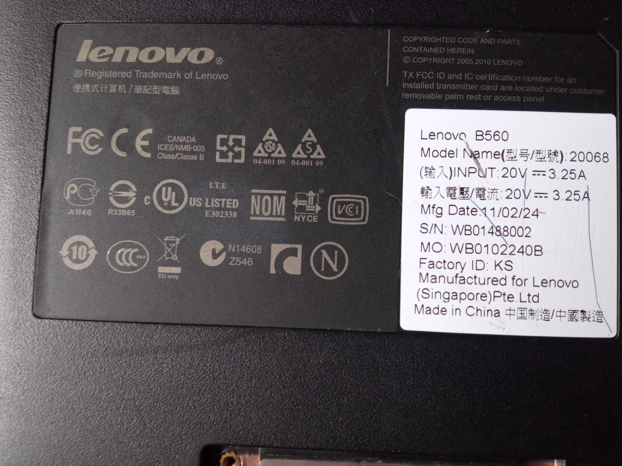 Dezmembrez Lenovo B560 !