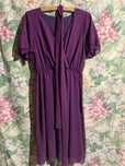 Rochie elegantă mov, mărime universală – lejeră și fluidă