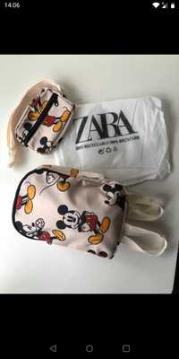 Rucsac cu centura - portmoneu Mickey (Zara)