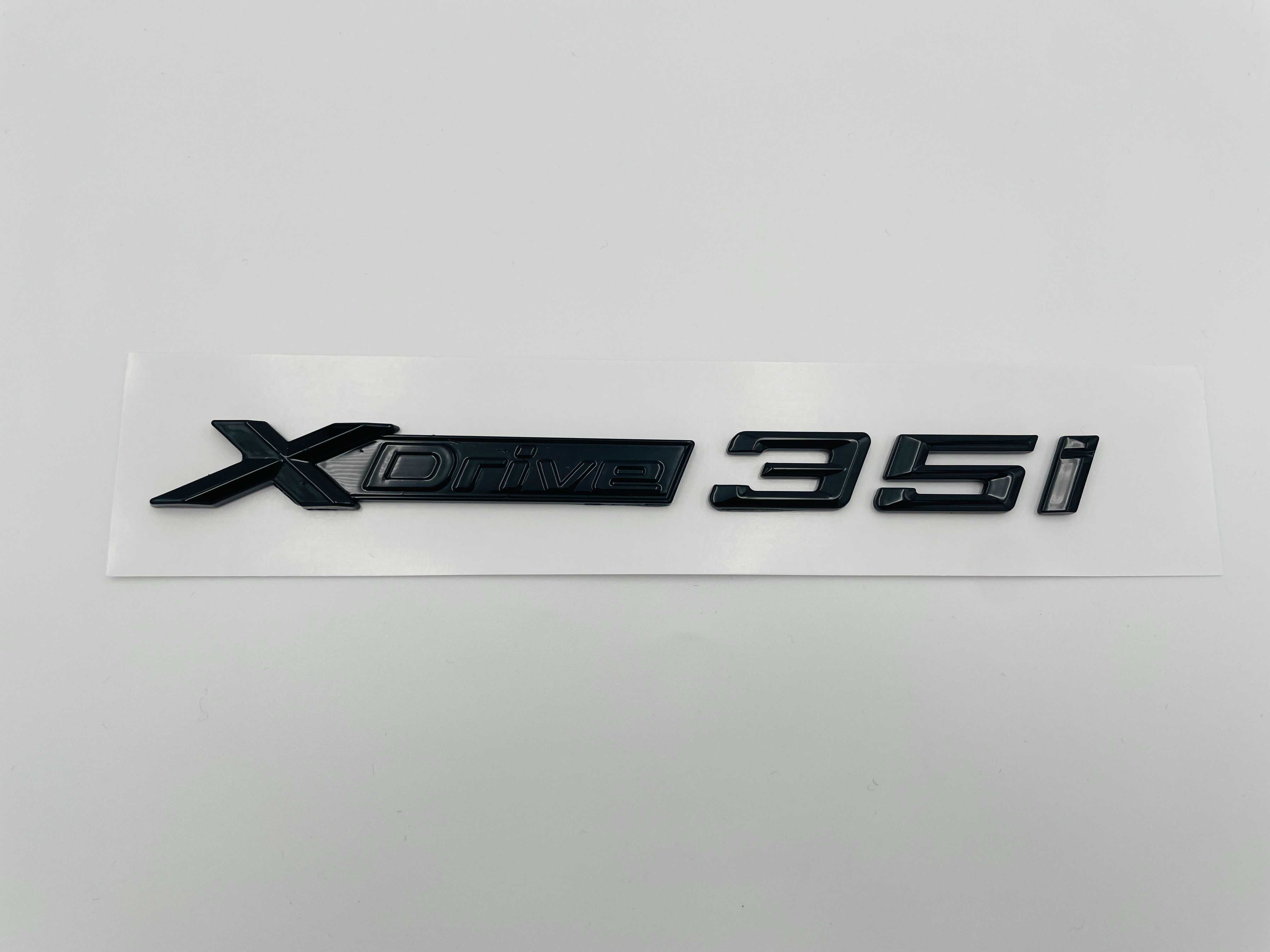 Set embleme compatibile BMW X6 x-drive 35i negru