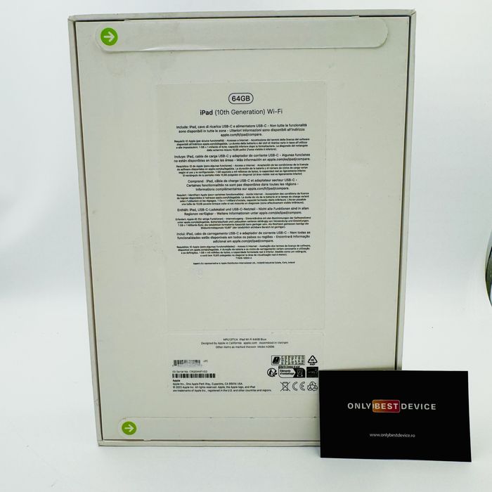  iPad 10th Generation Wi-FI 64GB Blue