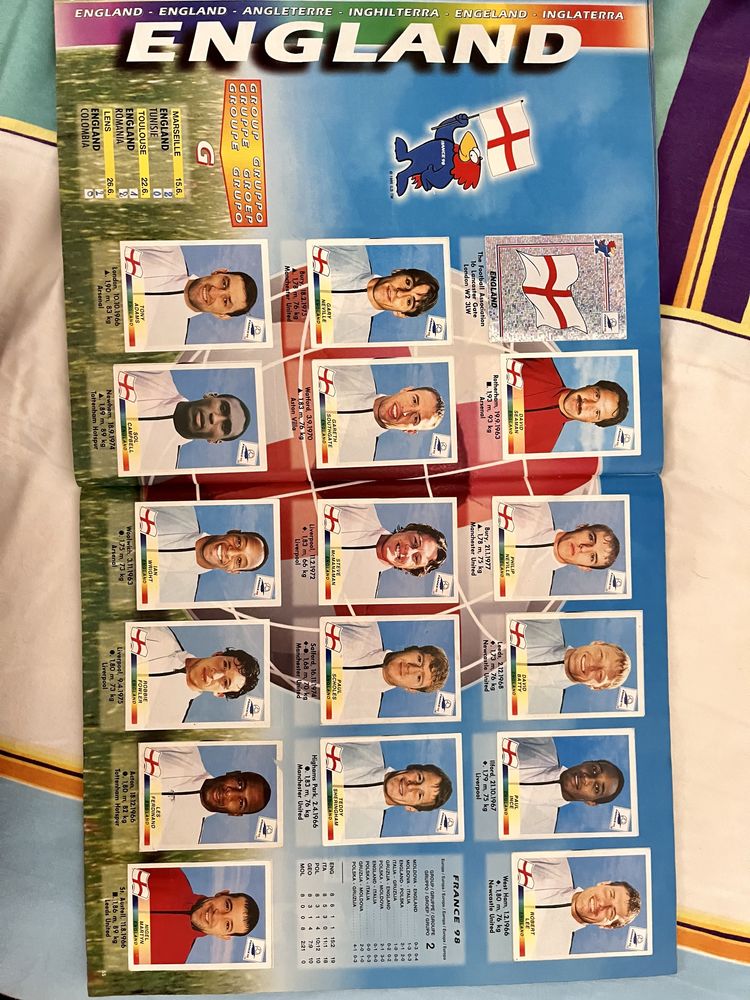 Album FIFA World Cup France 98, Panini - album complet