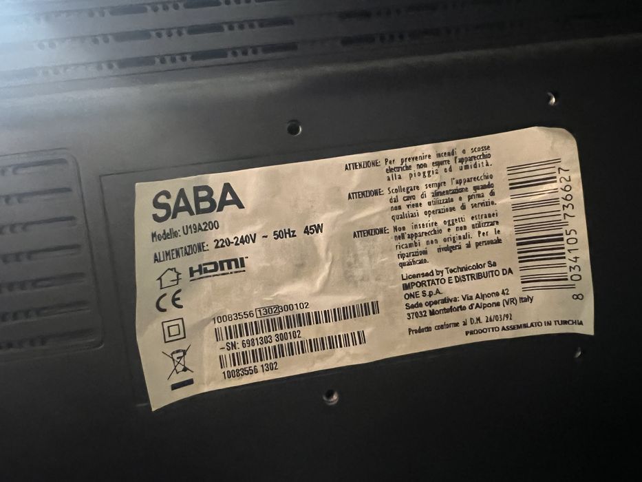 Vand Tv SABA in stare de functionare