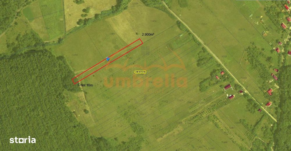 De vanzare teren 2.900m²   Chinteni-Padureni !