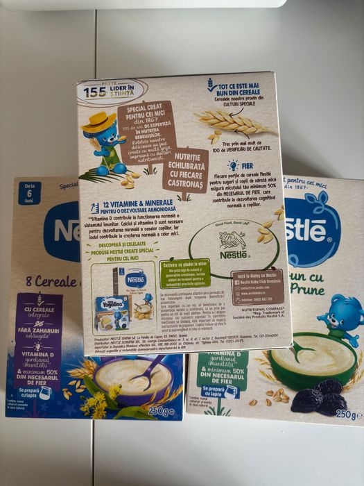 Nestlé cereale 3 cutii de la 6 luni