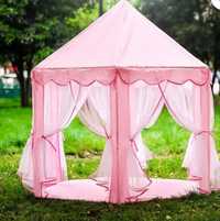 Розова детска палатка