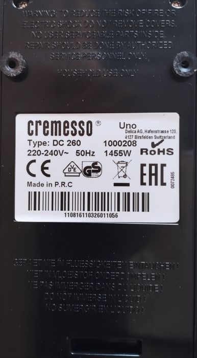Expresor Cremesso DC 260