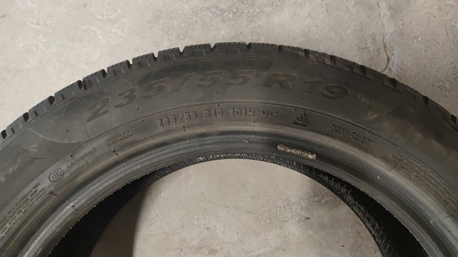 4 броя 235/55/19 зимни гуми PIRELLI Scorpion Winter RunFlat 2019 6,5мм