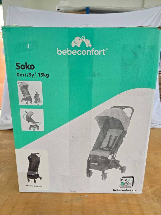 Cărucior Bebeconfort Soko Ultra Compact,până la 3,5 ani, 0-15 kg,Negru