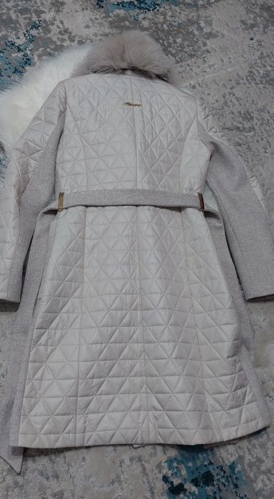 Palton cașmir cu blaniță naturală 38-40