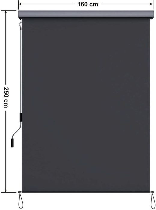 Външна ролетна вертикална щора 160х250см SONGMICS
