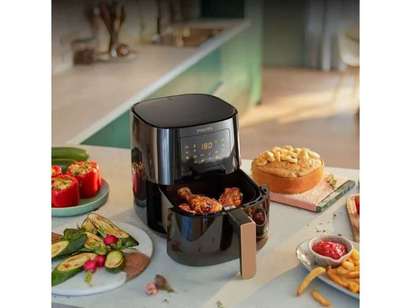 Еър фрайър Philips Airfryer 5000 HD9255/80, 4.1 л, Черен
