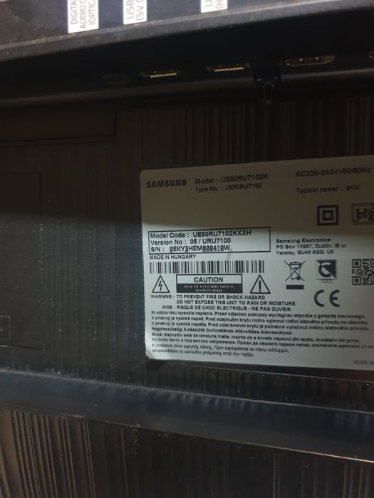 Dezmembrez Tv ue50ru7102k