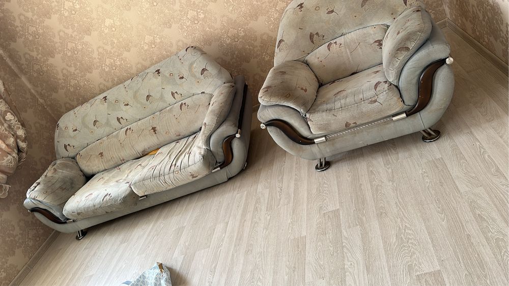 Кресло 2 шт диван 1 шт сатылады