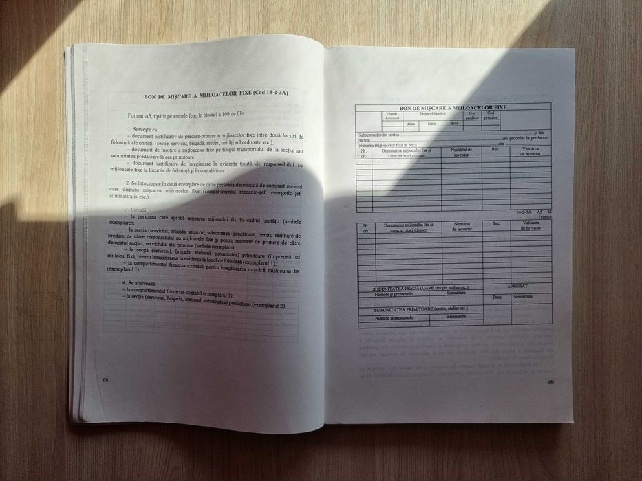 Carte Ministerul Finantelor - Norme metodologice - FORMULARE contabile