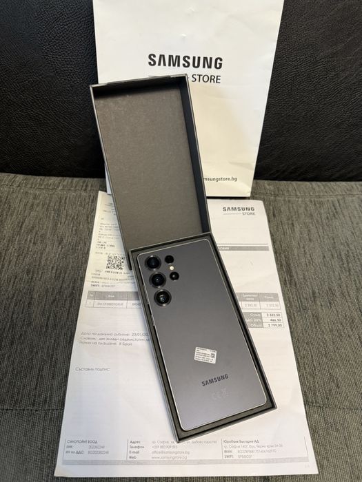 КАТО НОВ 512GB Samsung S25 Ultra Experiece Store Гаранция 2027 Black