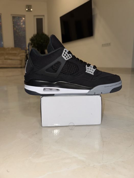 Jordan 4 black canvas