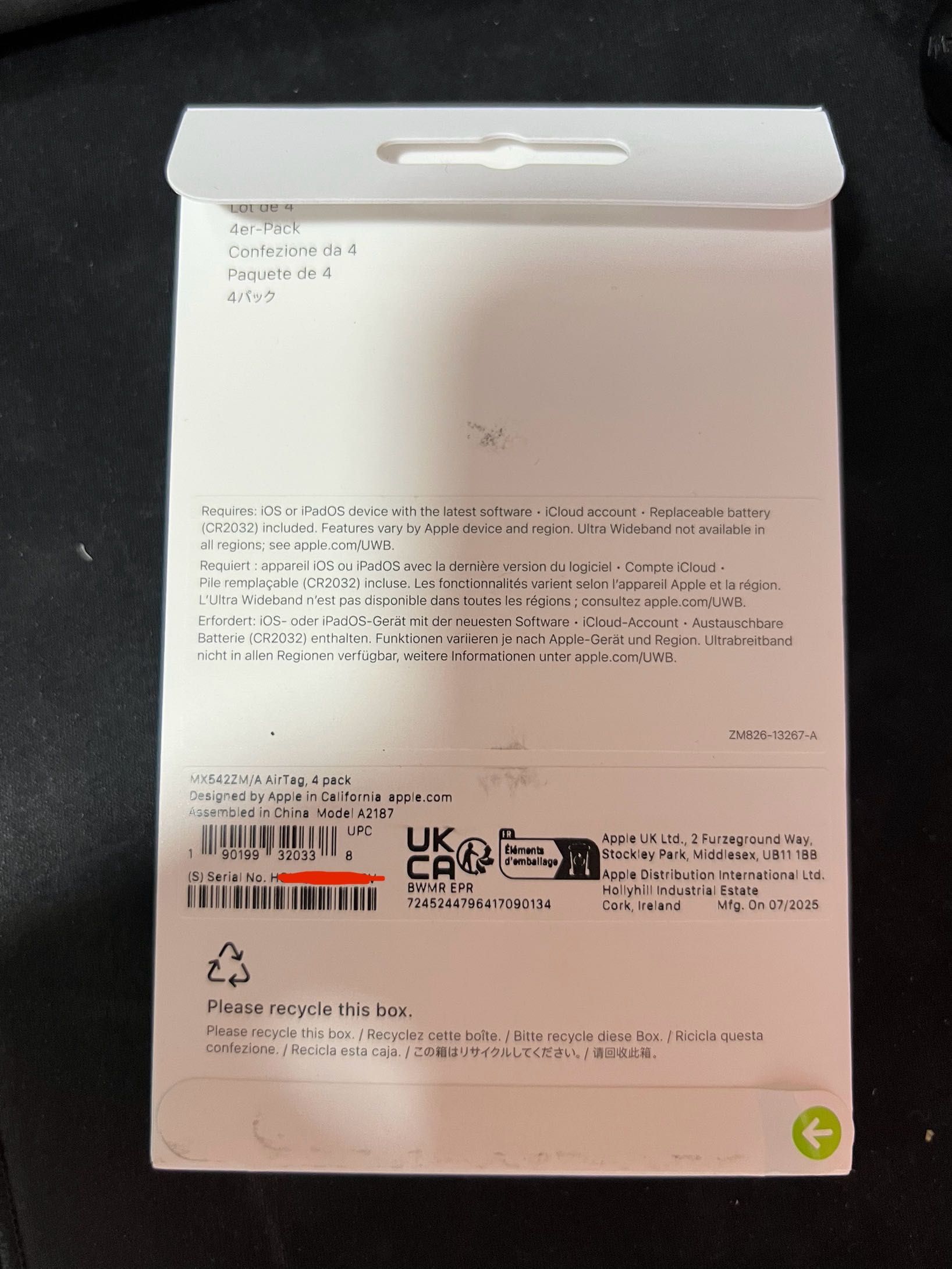 Apple AirTag 4бр - ЧИСТО НОВИ