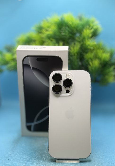 ГАРАНЦИОНЕН!!! Apple iPhone 16 Pro, 128GB, 5G, White Titanium