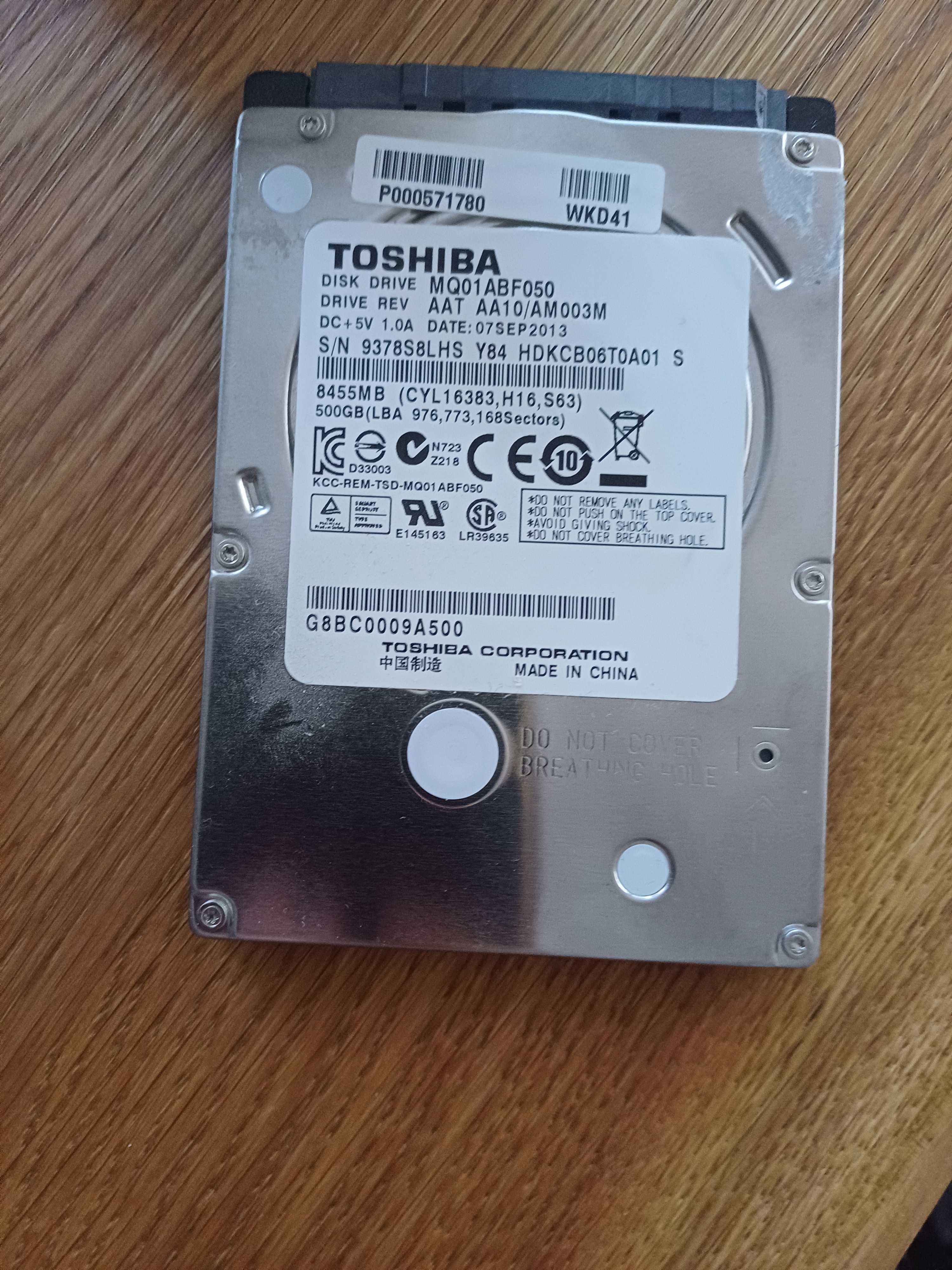 Toshiba hdd 500gb pentru laptop